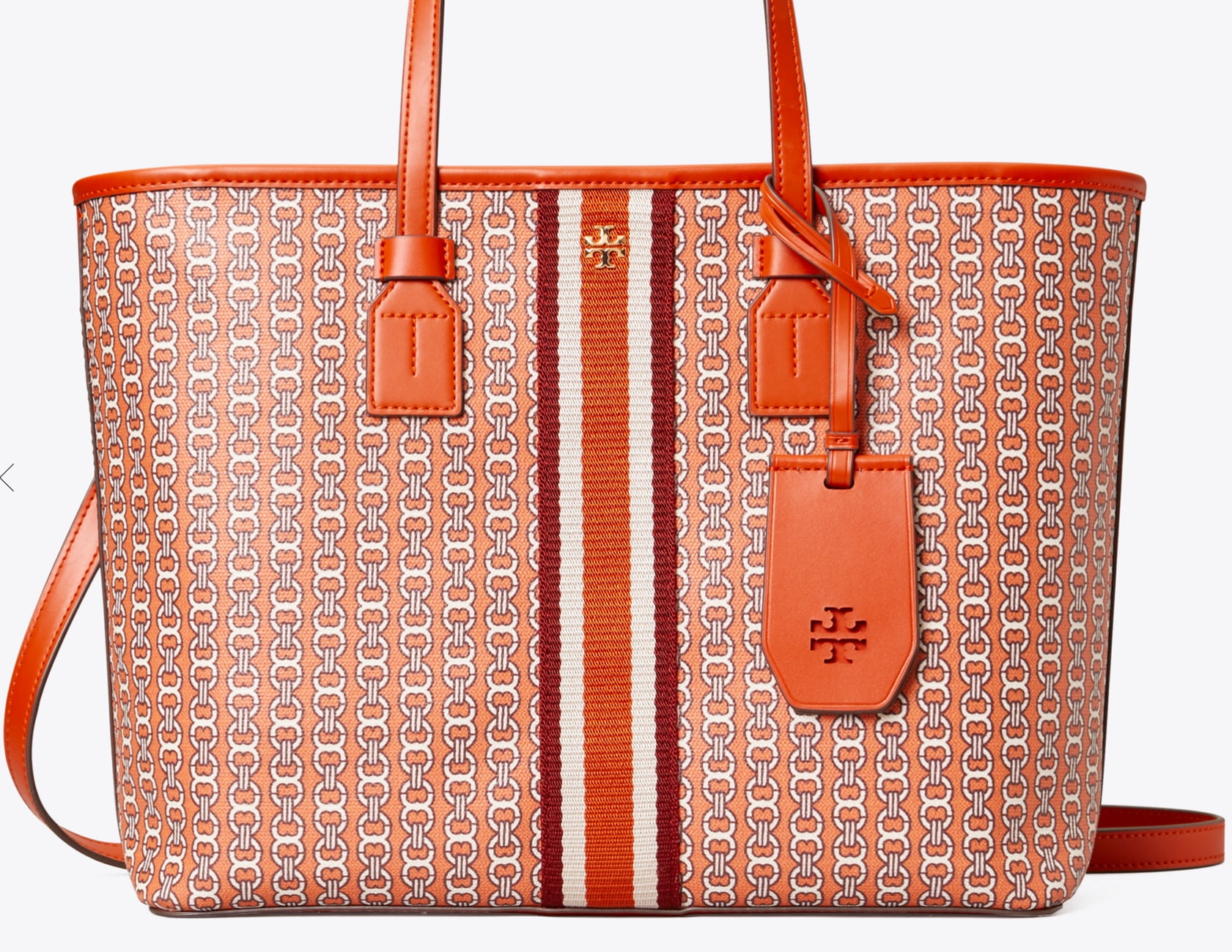 orange tory burch purse