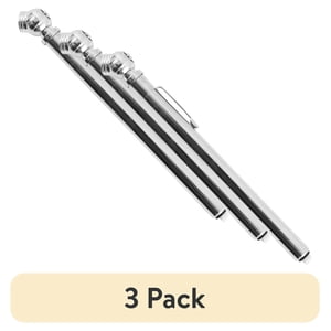 Hyper Tough Tire Gauge, 10-50 PSI, Steel, 3-Pack