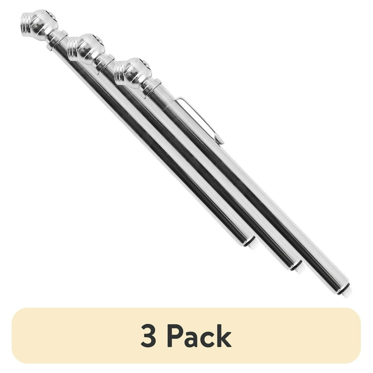 Hyper Tough Tire Gauge, 10-50 PSI, Steel, 3-Pack photo 1