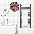 thumbnail image 6 of ZXCXRQFa Roses Flower Floral Stripe Wall Clock Silent 10 Inch Battery Operated Non Ticking Round Decorative Wood Quiet Clocks for Bedroom Office School Home, 6 of 7
