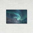 thumbnail image 3 of Luxe Metal Art 'Aurora Borealis In Norway Green' by Luxe Portfolio, Metal Wall Art, 36"x24", 3 of 9