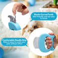 thumbnail image 3 of 3 Pieces Rabbit Grooming Comb Kit Short and Long Hair Removal Cat Massage Comb Rabbit Shell Comb Soft Deshedding Brush Cloud Grooming Comb Double-Side Pet Comb for Rabbit Hamster Bunny Guinea Pig, 3 of 7