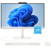 HP - OmniStudio 23.8" Full HD All-in-One - 16GB DDR5 Memory - 512GB External and 128GB UFS Storage - Intel 4-Cores - Cashmere White