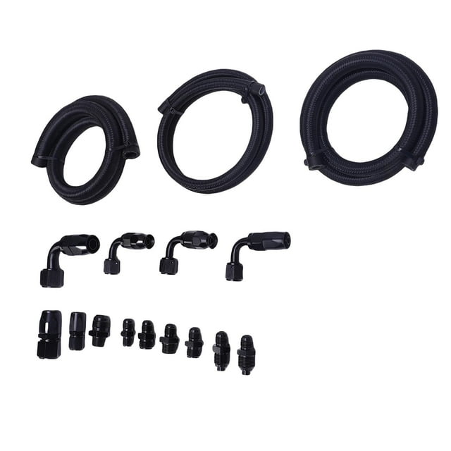 Kit De Líneas De Dirección Asistida, Kit Universal De Manguera De Dirección Asistida Impermeabilizante De Nailon De Acero Inoxidable Para De Suministro De Combustible