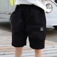 thumbnail image 2 of NIEWTR Boys Casual Cargo Shorts Lightweight Cotton Shorts with Pockets for Outdoor Adventure Play(Dark Gray,6-7 Years), 2 of 6