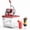 Red, variant on Commercial Electric Ice Crusher Machine, 4 Stainless Steel Blades Snow Cone Maker with Safety Switch for Home Bar Cafe Party