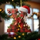 thumbnail image 4 of Adornos Navideños con Monograma Acrílico de 26 Letras y Gorro de Papá Noel | Adornos Colgantes 2D para Árbol de Navidad | Decoración Navideña para El Hogar | Adornos Navideños Multiusos para Chimenea, 4 of 5