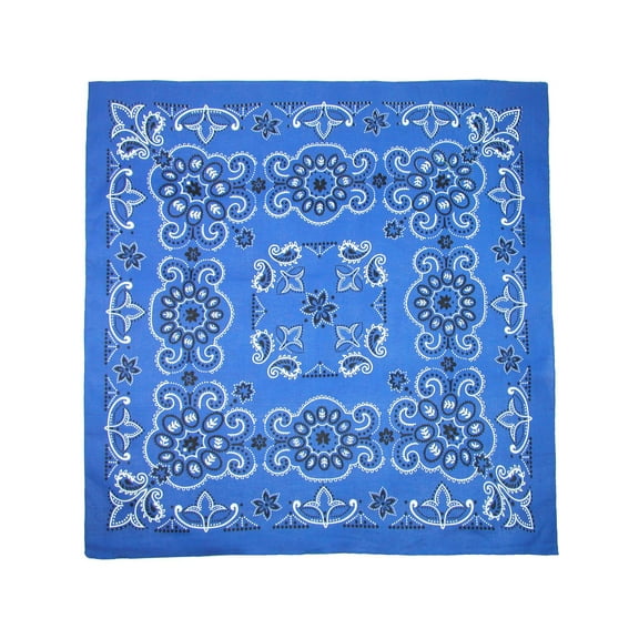 CTM 27 Inch Extra Large Cotton Paisley Bandana (Pack of 6)