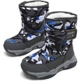 thumbnail image 2 of Boys Girls Warm Snow Boots Plush Lining Non-Slip Cold-Proof Cotton Boots Kids Winter Outdoor Sports Shoes (Toddler/Little Kid/Big Kid), 2 of 8