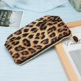 thumbnail image 1 of Bolsa de maquillaje Ticfox Bolsa de almacenamiento de maquillaje portátil Estampado de leopardo, 1 of 8