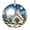 A, variant on Round Clear Acrylic Christmas Ornament, Winter Cabin Christmas Tree Printed Hanging Ornament, Forest Scene for Tree, Wreath, Garland, Mantel, Window and Holiday Decor​, C