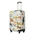 thumbnail image 2 of Easygdp Dogs Funny Pets Print Elastic and Washable Suitcase Protective Cover with Hidden Zipper Fits 18-32 inch Luggage -X-Large, 2 of 9