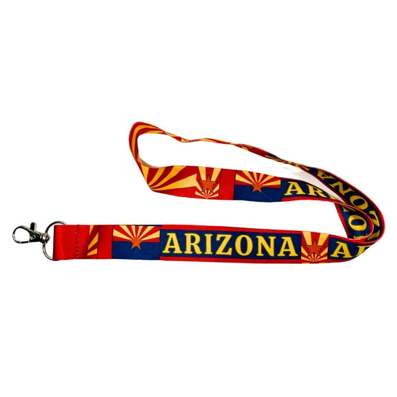 Lanyard - State Flag Arizona - USA - L061 | ID Badge Holder Strap, Travel Souvenir, Lightweight Everyday Accessory, Neck Strap, Event Accessory