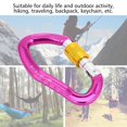thumbnail image 4 of Carabiner,   Without Burrs Locking Carabiner 705 Aluminium Alloy Spring Loaded Door  For Hiking For Traveling For Outdoor Activity, 4 of 8