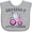AC-Heather Grey, variant on Inktastic Grandpa's Little Farmer- Pink Tractor and Flowers Boys or Girls Baby Bib