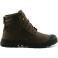 thumbnail image 2 of Palladium Pampa Shield Unisex Waterproof Leather Lace Up Boot In Khaki Size 10, 2 of 6
