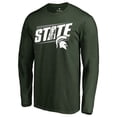 thumbnail image 2 of Men's Green Michigan State Spartans Hometown Collection State Long Sleeve T-Shirt, 2 of 3