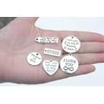 thumbnail image 1 of Pack of 31 Inspirational Message Sayings Charms DIY Charms Pendant for Crafting, Jewelry Making Accessory (Inspiration Charms 31pcs Silver), 1 of 4