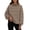 Brown-B#2091JJ, variant on Womens Cute Polka Dot Pullover Sweatshirt Mock Neck Thermal Women's Sweatshirt Oversized Drop Shoulder Long Sleeve Streetwear Y2k Fall Winter Pullover Sweaters for Women