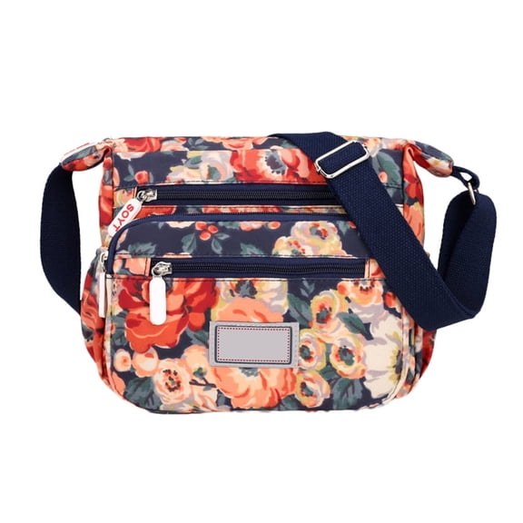 GASTROPOD Nylon Floral Crossbody Bag for Women Travel Handbags with Adjustable Strap Cross Body Travel Bag for Women