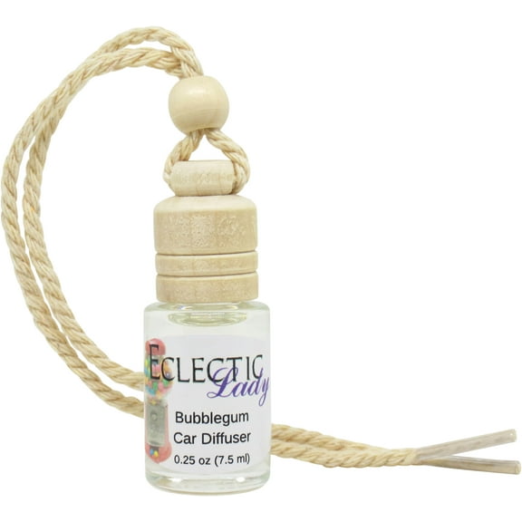 Bubblegum Scented Car Diffuser by Eclectic Lady, 7.5 ml, Air Freshener, Premium Grade Fragrance Oil