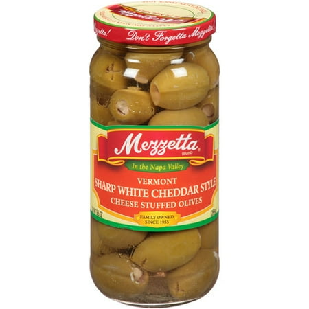 stuffed olives cheddar mezzetta cheese sharp vermont oz pack