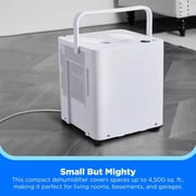 Midea MAD50PE1QWTS 50 Pint Smart Cube Dehumidifier with Pump