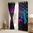 thumbnail image 3 of Erosebridal Colorful Gamepad Curtains for Living Room, Game Player 30%-50% Blackout Curtains Set of 2 (38x45), Honeycomb Geometric Curtains and Drapes (38x45), Window Drapes Room Decorative, 3 of 6