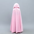 thumbnail image 5 of FRSASU Kids Clothing Kids Baby Girls Solid Outwear Warm Hooded Coat Princess Cloak Cape Pink L(L), 5 of 9