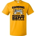 thumbnail image 3 of Inktastic Gaming Makes Me Happy T-Shirt, 3 of 5