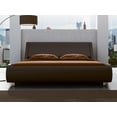thumbnail image 2 of Sha Cerlin King Platform Bed, Leather Bed Frame with Adjustable Headboard, Brown, Adult, 2 of 6