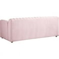thumbnail image 3 of Meridian Furniture Naya Pink Velvet Loveseat, 3 of 5