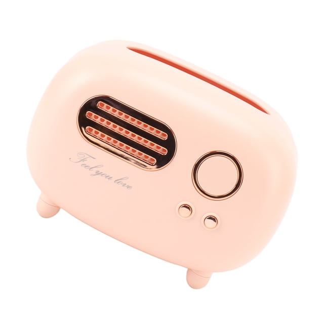 Caja de pañuelos con forma de radio retro, caja de pañuelos con forma de radio retro, caja de pañuelos con forma de radio vintage, diseño fácil de usar