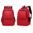 thumbnail image 2 of Red Backpack, Backpack for Women Work Bag, Backpack with Water Bottle Pocket, Back to School Backpack, 14X11X7 Inch Lightweight Casual Daypack, Adjustable Padded Shoulder Straps,, 2 of 8