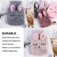 thumbnail image 3 of Hot Water Bottle Explosion Proof Prevent Scald Detachable Rabbit Pattern Plush Cover Hot Water Bag Grey, 3 of 5