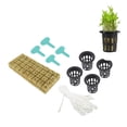 thumbnail image 4 of M Buder 72 Set 1 Inch Rockwool Cubes with 2 Inch Net Pots for Hydroponics Growing System Good Water Absorption Hydroponic Mesh Net Cup Kit for Home Garden Greenhouse Seed Starting, 4 of 9
