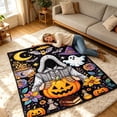thumbnail image 5 of Black Halloween DIY Color Fillable Flannel Blanket Interactive Art Play Mat Customizable Craft Blanket For Party Household Activity, 5 of 8