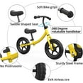 thumbnail image 5 of Balance Bike for Toddlers Boys and Girls Age 2-5, No Pedal Kids Balance Training Bicycle with Inflation-Free EVA Tires, Adjustable Handlebar and Seat, Yellow 33.9''x(20.1-22.4)'', 5 of 7