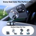 thumbnail image 7 of 2026 Upgraded Vacuum Magnetic Car Phone Holder 360° Reinforced 96LBS Ultra Suction Cup Phone Mount for MagSafe Cell Phone Holders for Your Car/Gym/Mirror Mount for iPhone & Android, 7 of 7