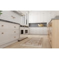 thumbnail image 2 of Mainstays Modern Contemporary Pattern Textured White, Machine Washable Accent Runner Mat 2X5, Ideal for Hallway, Bedroom, Kitchen, and Laundry Room, 2 of 5