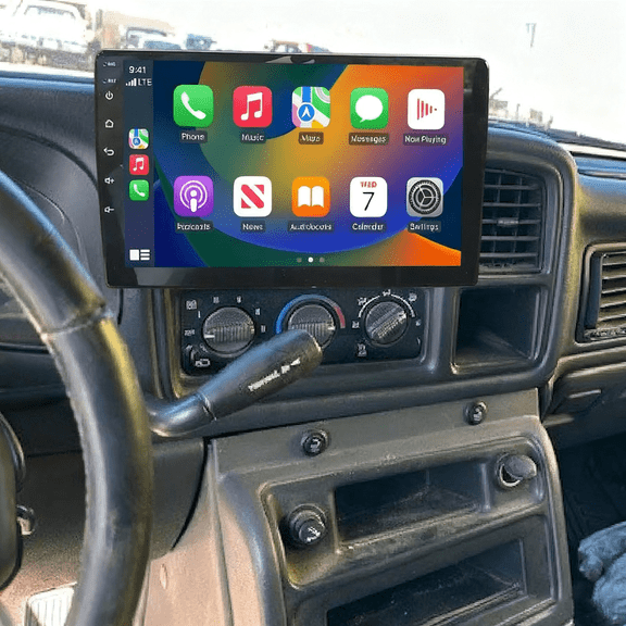 Gsuatey 10.1" Car Radio Stereo for Chevrolet Silverado 1999-2006 with Wireless Carplay Android Auto, MP5 Player support Mirror Link GPS WiFi Touchscreen Bluetooth FM/RDS EQ SWC Backup Camera