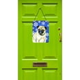 thumbnail image 2 of Carolines Treasures LH9297DS1216 Pug Winter Snowflakes Holiday Wall or Door Hanging Prints 12WX16H multicolor, 2 of 2