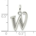 thumbnail image 3 of 925 Sterling Silver Dainty Letter W Initial Name Monogram Necklace Charm Pendant, 3 of 8