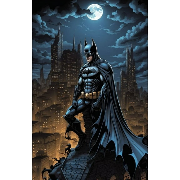 Diamond Painting Kits for Adults,Diamond Painting Kits, 5D Batman Diamond Art Kits for Adults Beginner Gem Art Full Drill Diamond Dots Art for Adults Home Wall Decor Gifts 12x16inch