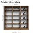 thumbnail image 3 of Madesa Kitchen Pantry Set Storage Cabinet 6 Doors 12 Utility Shelves 70"L Wooden Organization Unit for Kitchen 9 Adjustable Shelves Anti Tipping - Rustic, 3 of 9