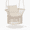 Beige, variant on OSM Boho Macrame Hanging Chair with Cushions, Handwoven Cotton Swing Chair for Indoor and Outdoor Use, 350 lbs Capacity, Black
