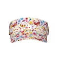 thumbnail image 2 of Kdxio Cute Butterfly Flowers Print Sun Visor Hat Golf Visor Adjustable Velcro Outdoor Sports Cap for Men Women, 2 of 7