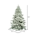 thumbnail image 3 of Vickerman Artificial 9' X 73" Indoor Flocked Alaskan Pine Christmas Tree - Unlit - 2059 PVC Tips - Seasonal Indoor Home Decor, 3 of 6