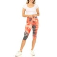 thumbnail image 4 of Women's Casual Workout Comfy Stretch Elastic Waist Burmuda Leggings Short Pant, 4 of 5