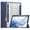Darkblue, variant on Dteck Tri Fold Case Fits Samsung Galaxy Tab S8 2022 (SM-X700/X706) / Tab S7 11 inch 2020 (SM-T870/T875/T876) with S-Pen Holder, Crystal Transparent Back Cover with Auto-Wake,Black